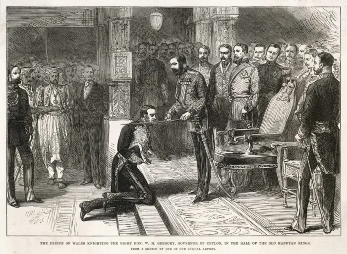 Framed Print : Ceylon Governor Knighted