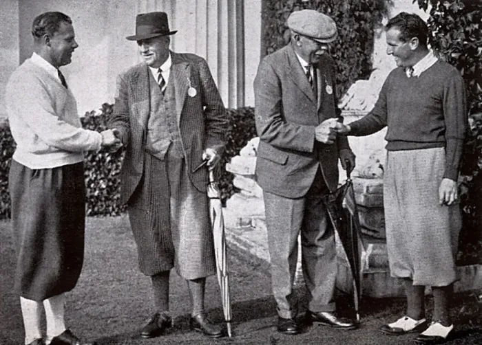 Framed Print : Champions Old and New - Ted Ray & James Braid