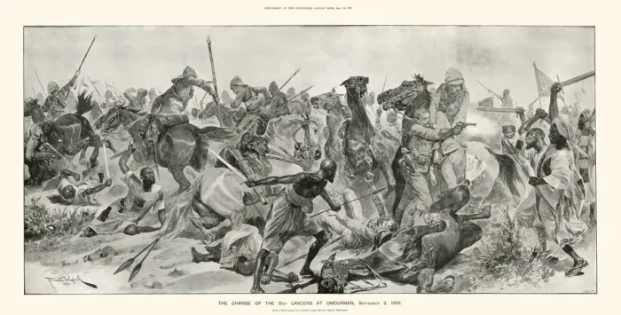 Framed Print : The Charge of the 21st Lancers at Omdurman, 2nd September, 1898 by R. Caton Woodville Framed Print : The Charge of the 21st Lancers at Omdurman, 2nd September, 1898 by R. Caton Woodville