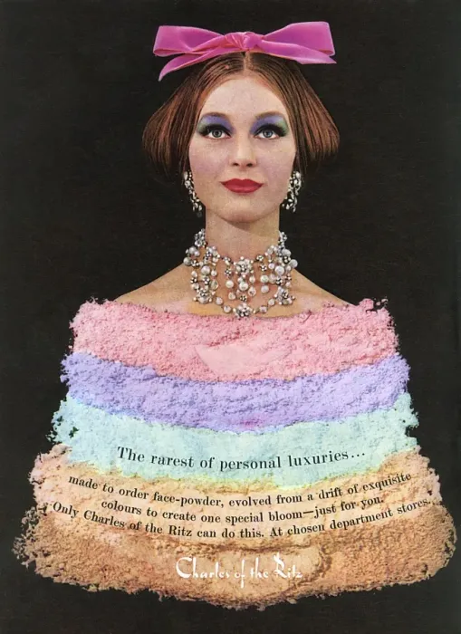 Framed Print : Charles of the Ritz cosmetics advertisement, 1961