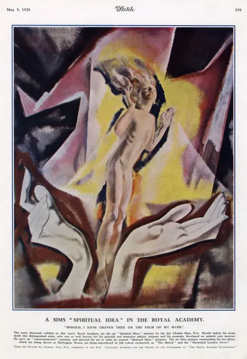 Framed Print : Charles Sims, Behold, I have graven thee painting Framed Print : Charles Sims, Behold, I have graven thee painting