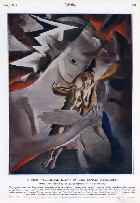 Framed Print : Charles Sims, Mans last pretence of consummation painting