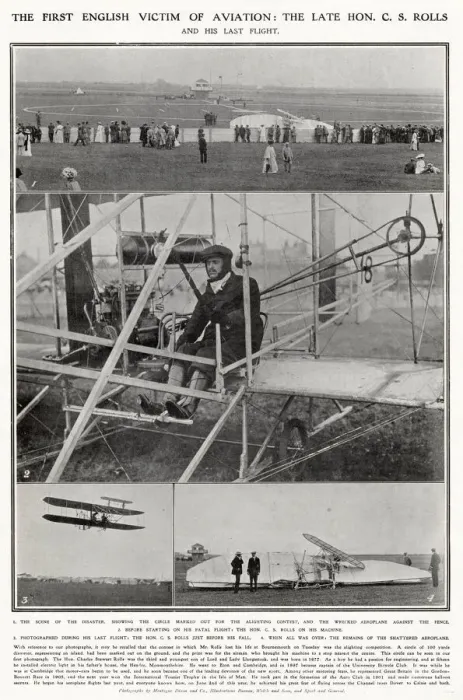 Framed Print : Charles Stewart Rolls (1877 - 1910), Welsh motoring and aviation pioneer Framed Print : Charles Stewart Rolls (1877 - 1910), Welsh motoring and aviation pioneer