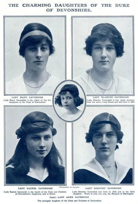 Framed Print : Charming Daughters of the Duke of Devonshire
