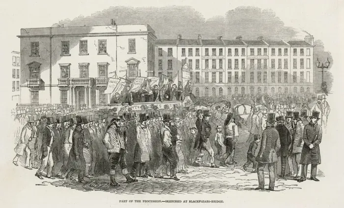 Framed Print : Chartist Procession