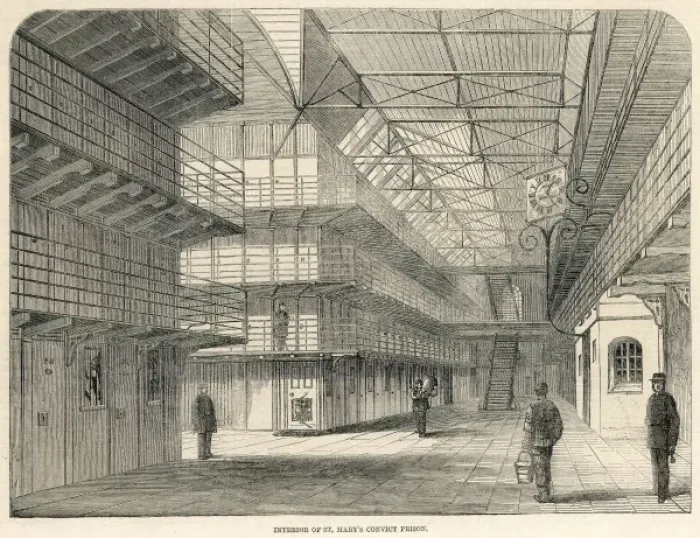 Framed Print : Chatham Prison Riots - Interior of the Prison Framed Print : Chatham Prison Riots - Interior of the Prison