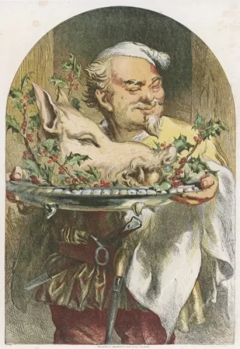 Framed Print : Chef & Boars Head