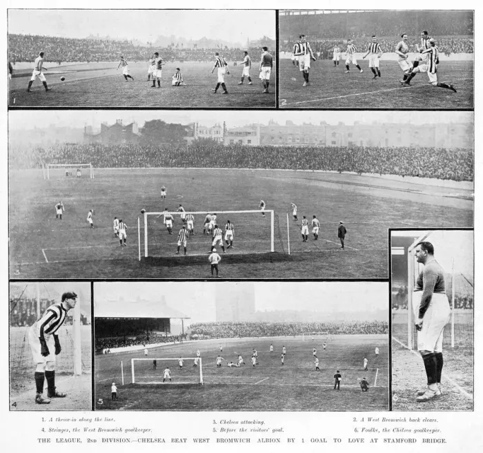 Framed Print : Chelsea vs West Bromwich Albion 1905 Framed Print : Chelsea vs West Bromwich Albion 1905
