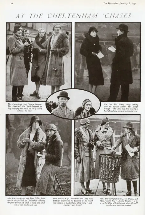 Framed Print : At the Cheltenham Chases, 1932. Society news from the racecourse
