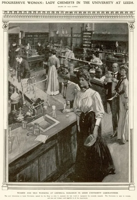 Framed Print : Chemistry students Framed Print : Chemistry students