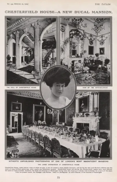 Framed Print : Chesterfield House, London in the Tatler