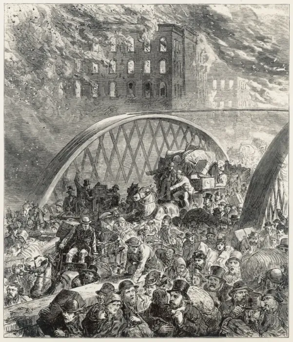 Framed Print : Chicago Fire / 1871 Framed Print : Chicago Fire / 1871