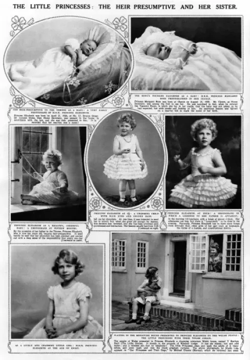 Framed Print : Childhood of Queen Elizabeth II Framed Print : Childhood of Queen Elizabeth II
