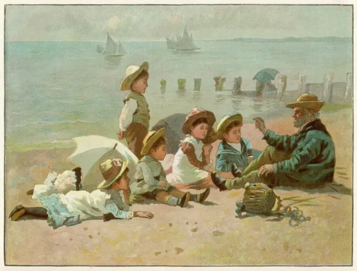 Framed Print : Children / Seaside Story Framed Print : Children / Seaside Story