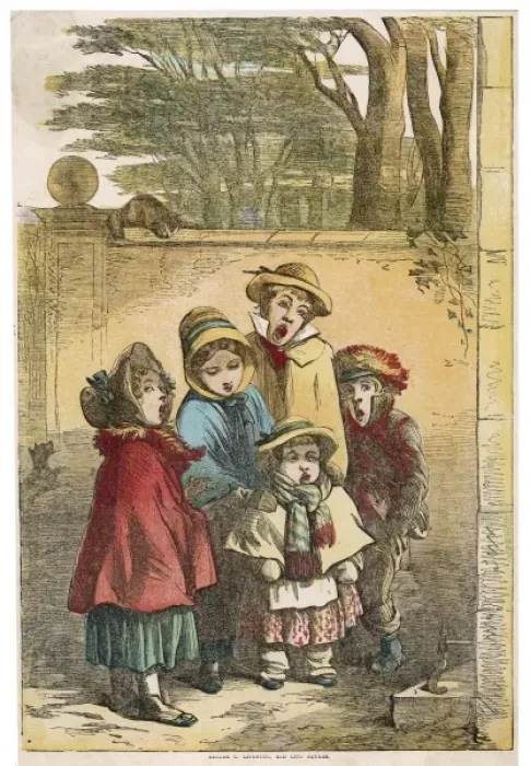Framed Print : Children Singing Carols Framed Print : Children Singing Carols
