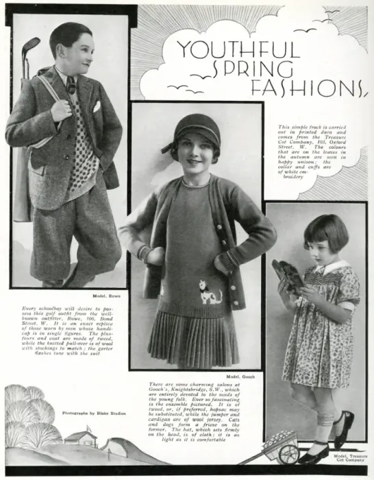 Framed Print : Childrens Spring Fashions, 1930s Framed Print : Childrens Spring Fashions, 1930s