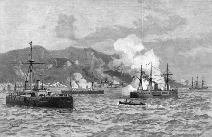 Framed Print : CHILE CIVIL WAR 1891