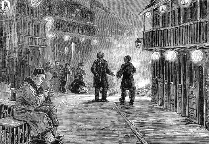 Framed Print : Chinatown, San Francisco, California, 1884
