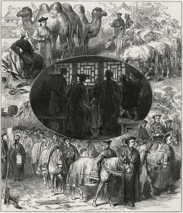 Framed Print : Chinese imperial marriage at Pekin, 1872 Framed Print : Chinese imperial marriage at Pekin, 1872