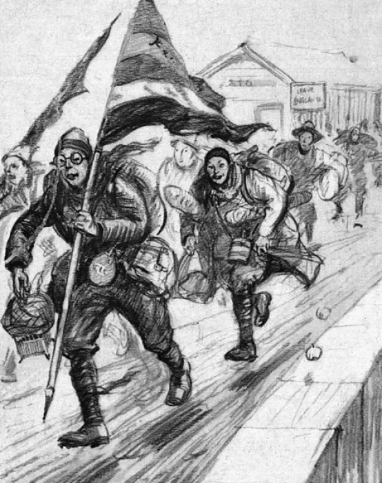Framed Print : Chinese Labour Corps leaving for China after WW1 Framed Print : Chinese Labour Corps leaving for China after WW1