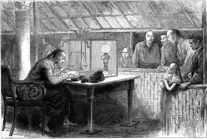 Framed Print : Chinese opium trader