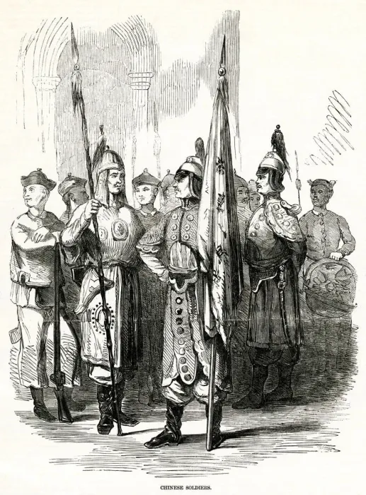 Framed Print : CHINESE SOLDIERS 1857