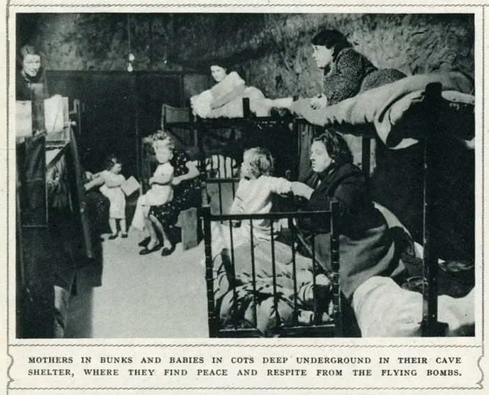 Framed Print : Chislehurst caves during WWII