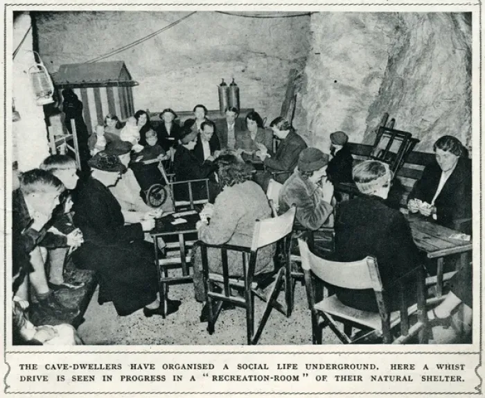 Framed Print : Chislehurst caves during WWII Framed Print : Chislehurst caves during WWII