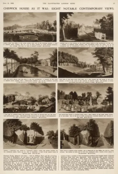Framed Print : Chiswick House as it was Framed Print : Chiswick House as it was