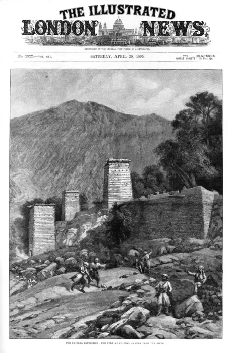 Framed Print : The Chitral Expedition: the fort at Chitral Framed Print : The Chitral Expedition: the fort at Chitral