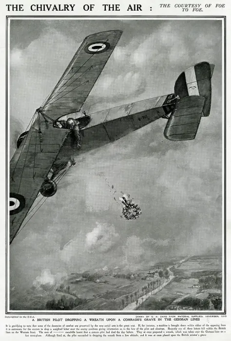 Framed Print : Chivalry of the air by G. H. Davis Framed Print : Chivalry of the air by G. H. Davis