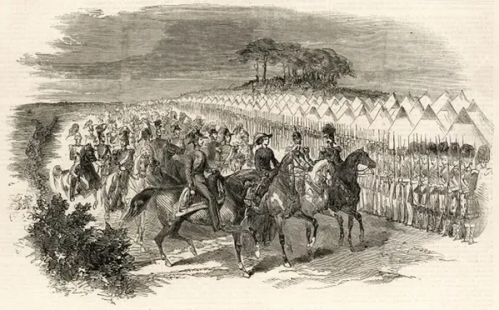 Framed Print : Chobham Camp & Victoria Framed Print : Chobham Camp & Victoria