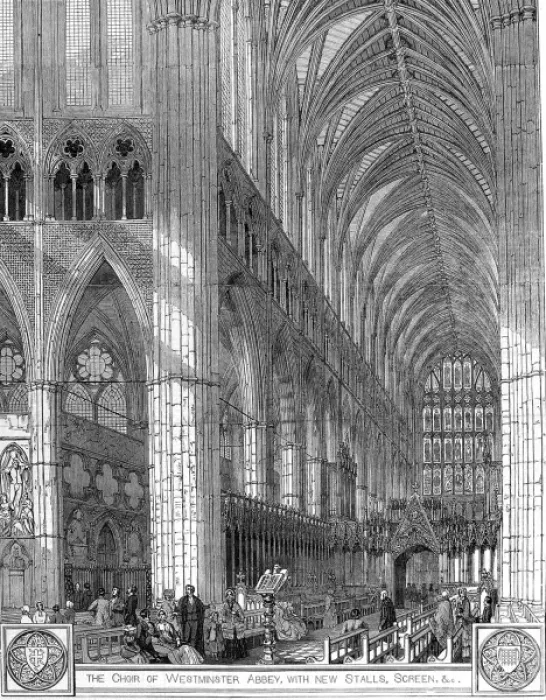 Framed Print : The Choir of Westminster Abbey, London, 1848 Framed Print : The Choir of Westminster Abbey, London, 1848