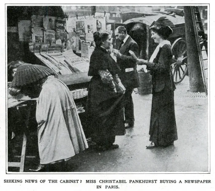 Framed Print : Christabel Pankhurst self-exiled in Paris 1912 Framed Print : Christabel Pankhurst self-exiled in Paris 1912