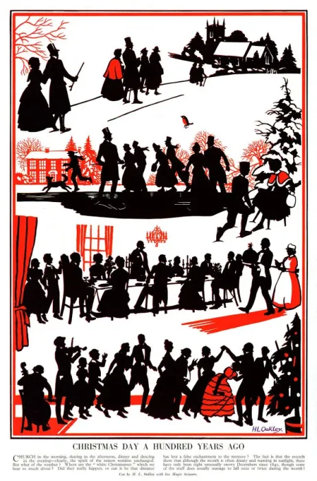 Framed Print : Christmas Day 100 years ago by H. L. Oakley Framed Print : Christmas Day 100 years ago by H. L. Oakley