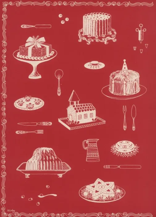 Framed Print : Christmas food, 1954 Framed Print : Christmas food, 1954