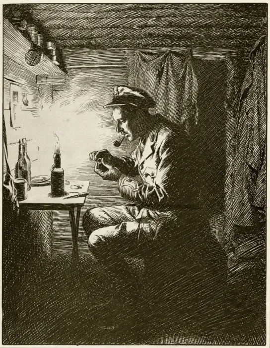 Framed Print : His Christmas Gift to Her by Fred Pegram, WW1 Framed Print : His Christmas Gift to Her by Fred Pegram, WW1