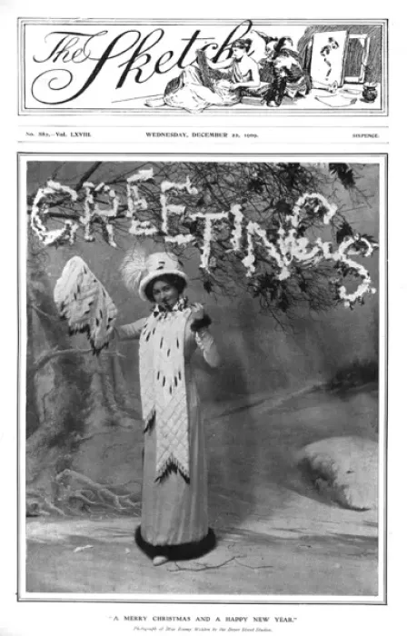 Framed Print : Christmas Greetings - Emmy Wehlen