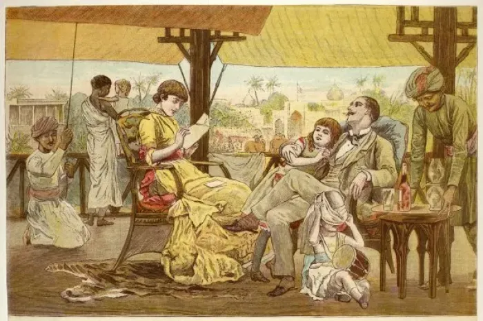 Framed Print : Christmas in India 1881