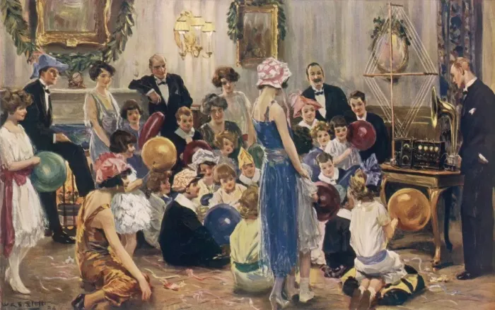 Framed Print : The Christmas Party Up to Date: Fairy Tales by Broadcast b Framed Print : The Christmas Party Up to Date: Fairy Tales by Broadcast b
