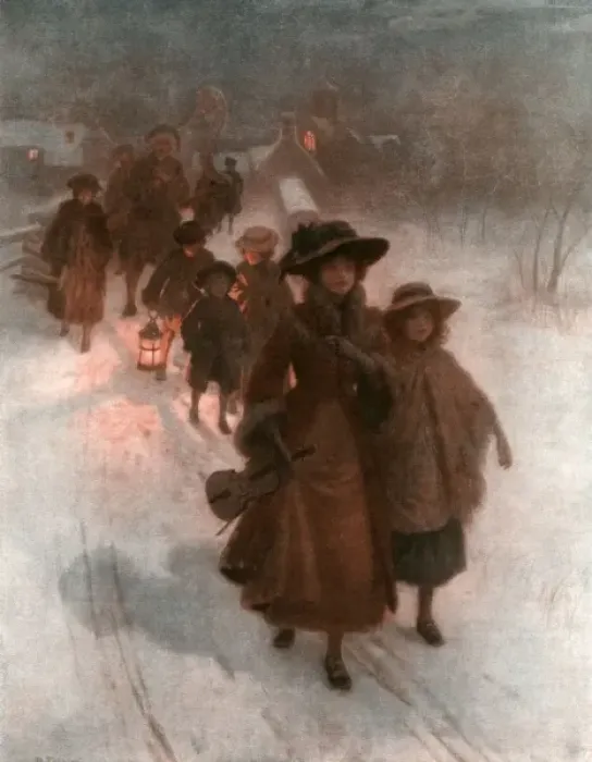 Framed Print : The Christmas Waits, 1911 Framed Print : The Christmas Waits, 1911