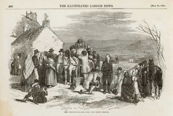 Framed Print : Church Bless Emigrants Framed Print : Church Bless Emigrants