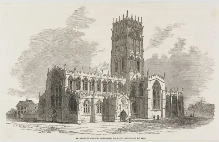 Framed Print : Churches / Doncaster / 1852 Framed Print : Churches / Doncaster / 1852
