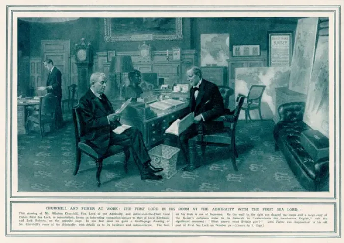 Framed Print : Churchill / Admiralty / 1914 Framed Print : Churchill / Admiralty / 1914