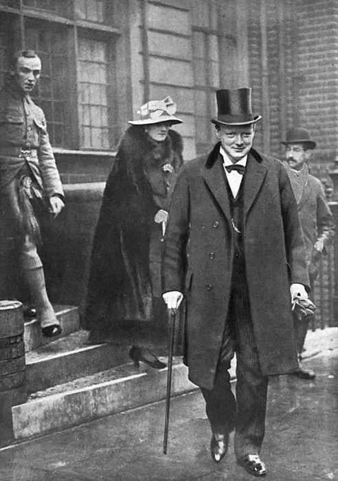 Framed Print : Churchill returns from the front, WW1 Framed Print : Churchill returns from the front, WW1