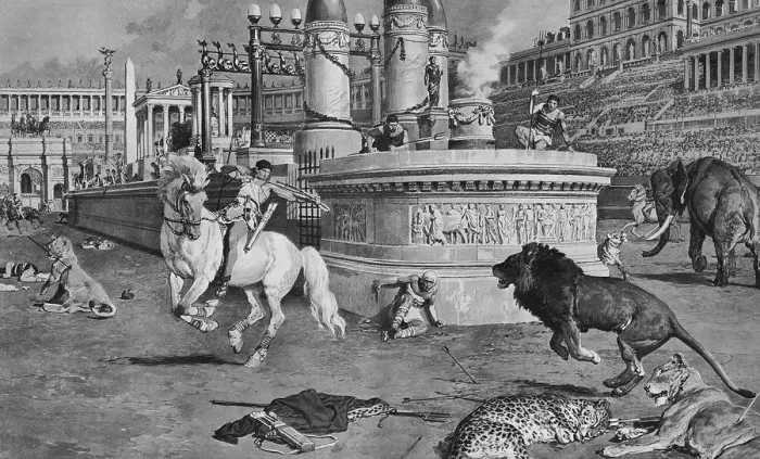 Framed Print : Circus Maximus in Rome by Matania Framed Print : Circus Maximus in Rome by Matania