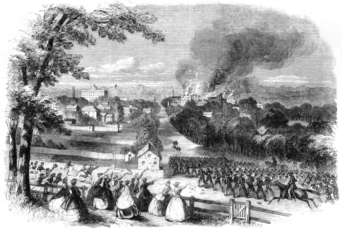 Framed Print : The Civil War in America. Re-occupation of Jackson, Missippi