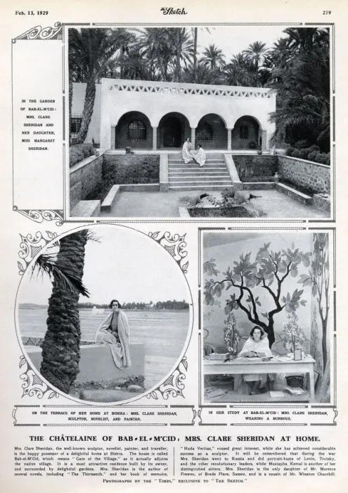 Framed Print : Clare Sheridan at Bab-El-M Cid Framed Print : Clare Sheridan at Bab-El-M Cid