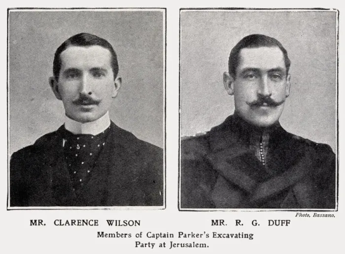 Framed Print : Clarence Wilson and Mr R. G Duff, members of the Captain Parkers Excavating Party Framed Print : Clarence Wilson and Mr R. G Duff, members of the Captain Parkers Excavating Party
