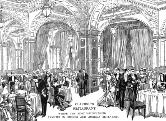 Framed Print : Claridges restaurant, 1907 Framed Print : Claridges restaurant, 1907